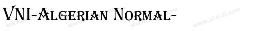 VNI-Algerian Normal字体转换